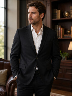 Men's REACTION KENNETH COLE Black Sport Coat & Blazer 42R Summer